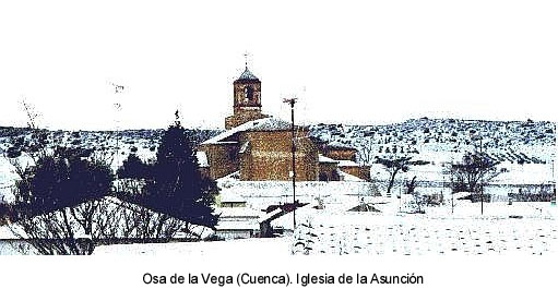 Osa de la Vega (Cuenca). En su iglesia de la Asuncin, de origen gtico, se venera un conocido lienzo del Santsimo Rostro de Jess.